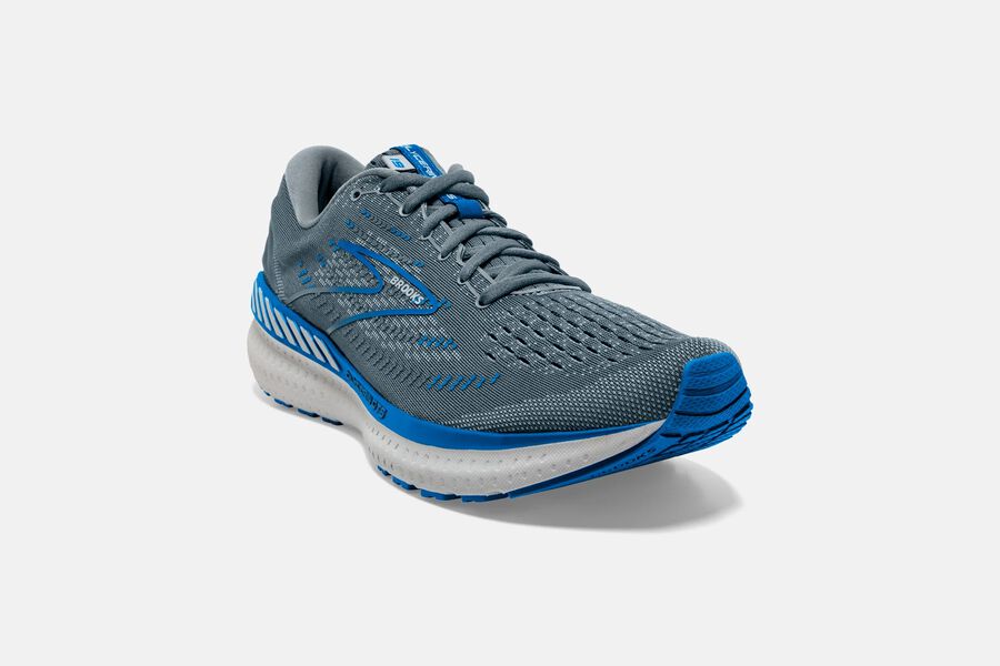 Brooks Glycerin Gts 19 Road Löparskor Herr - Grå/Blå - 5730-EHAJW